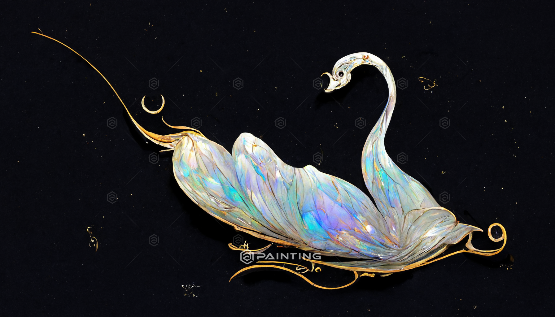 Zuul_opalescent_art_nouveau_opal_swan_high_detail_swan_with_Iri_17491313-98ba-4976-b174-bd68b432d05d.png