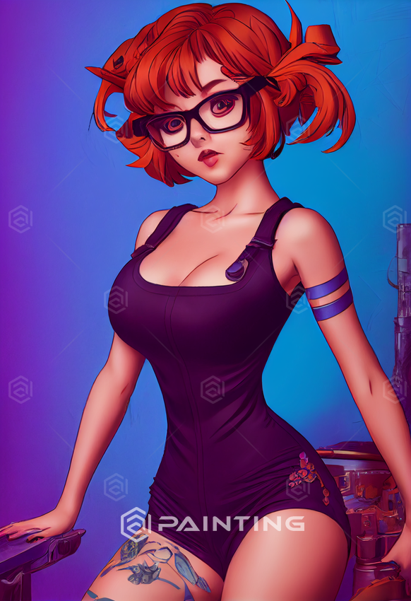 Bouquetpunk[Velma]，电影8k HDR，动画眼睛，J.Scott Campbell的作品